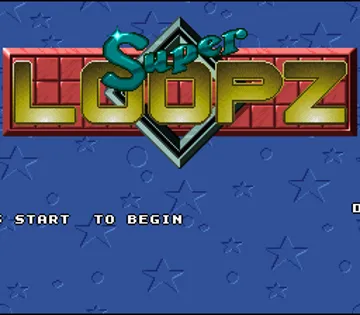Super Loopz (Europe) (Proto) screen shot title
